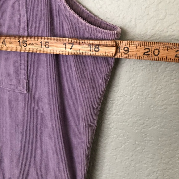 Vtg lavender curdoroy romper overall pants Vtg 15-16 current large xl see measu - Picture 5 of 10